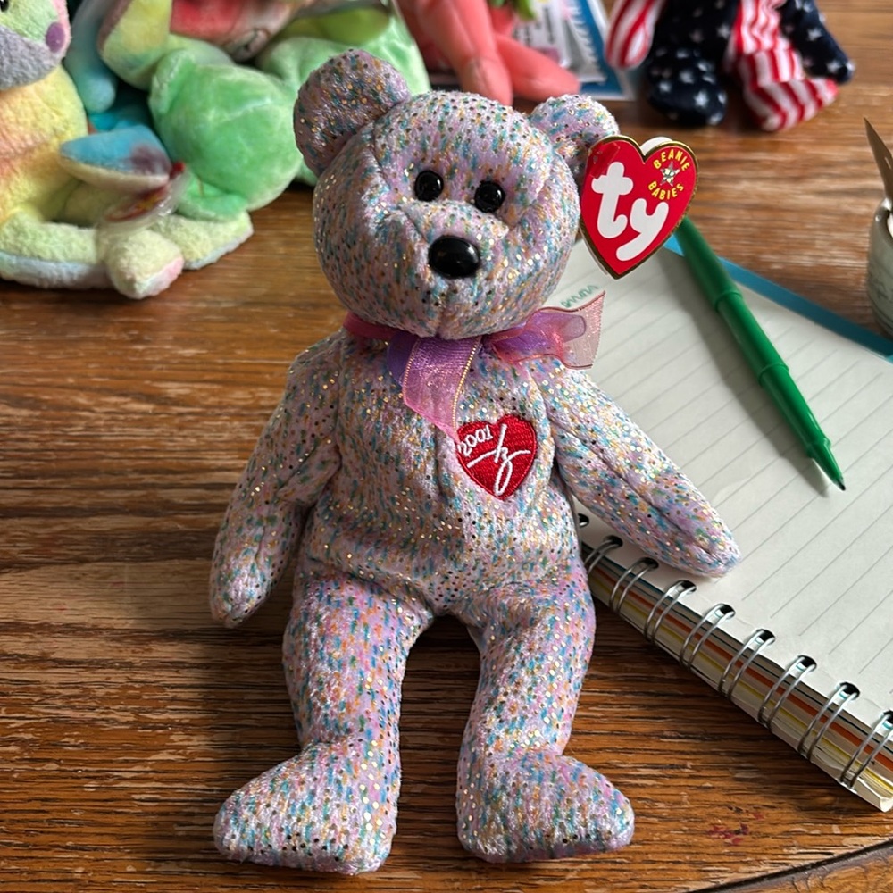 Ty Beanie Baby 2001 Signature Teddy - MWMT